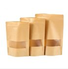 Sacos de papel brancos de Brown da folha do malote da posição do acondicionamento de alimentos do papel de embalagem com janela clara